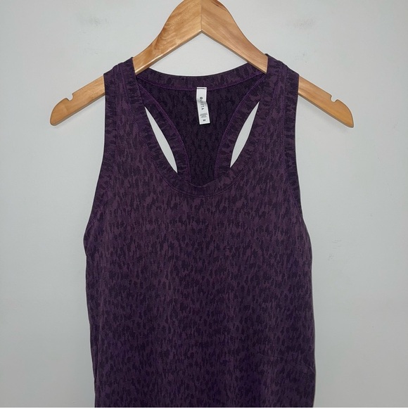 Athleta Tank Top Women’s Size Medium Dark Purple Camo‎ Momentum Seamless Top - Picture 4 of 12